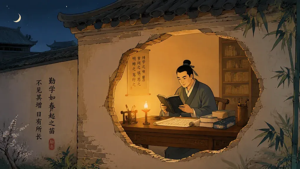 凿壁偷光：一线烛光与两千年的回响