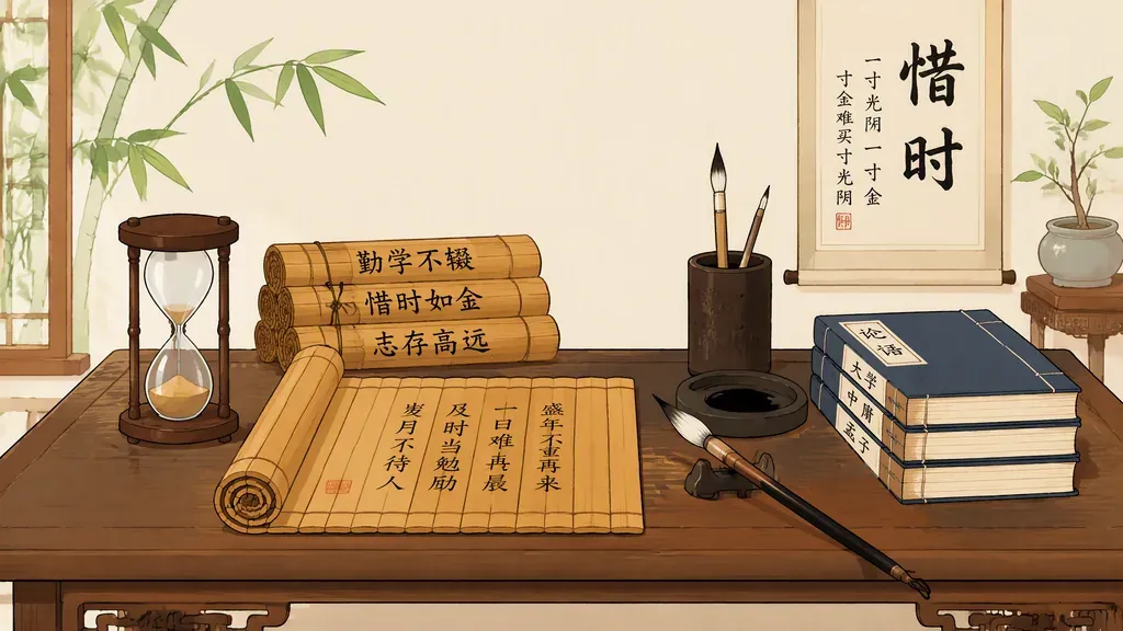 9首劝学诗词：一寸光阴一寸金，劝君莫负少年时